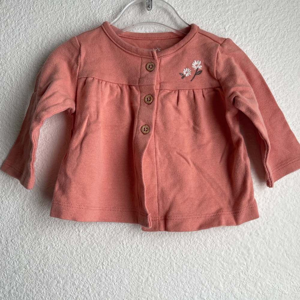 Carter's Coral Baby Cardigan